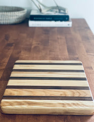 Small Striped Cutting Board