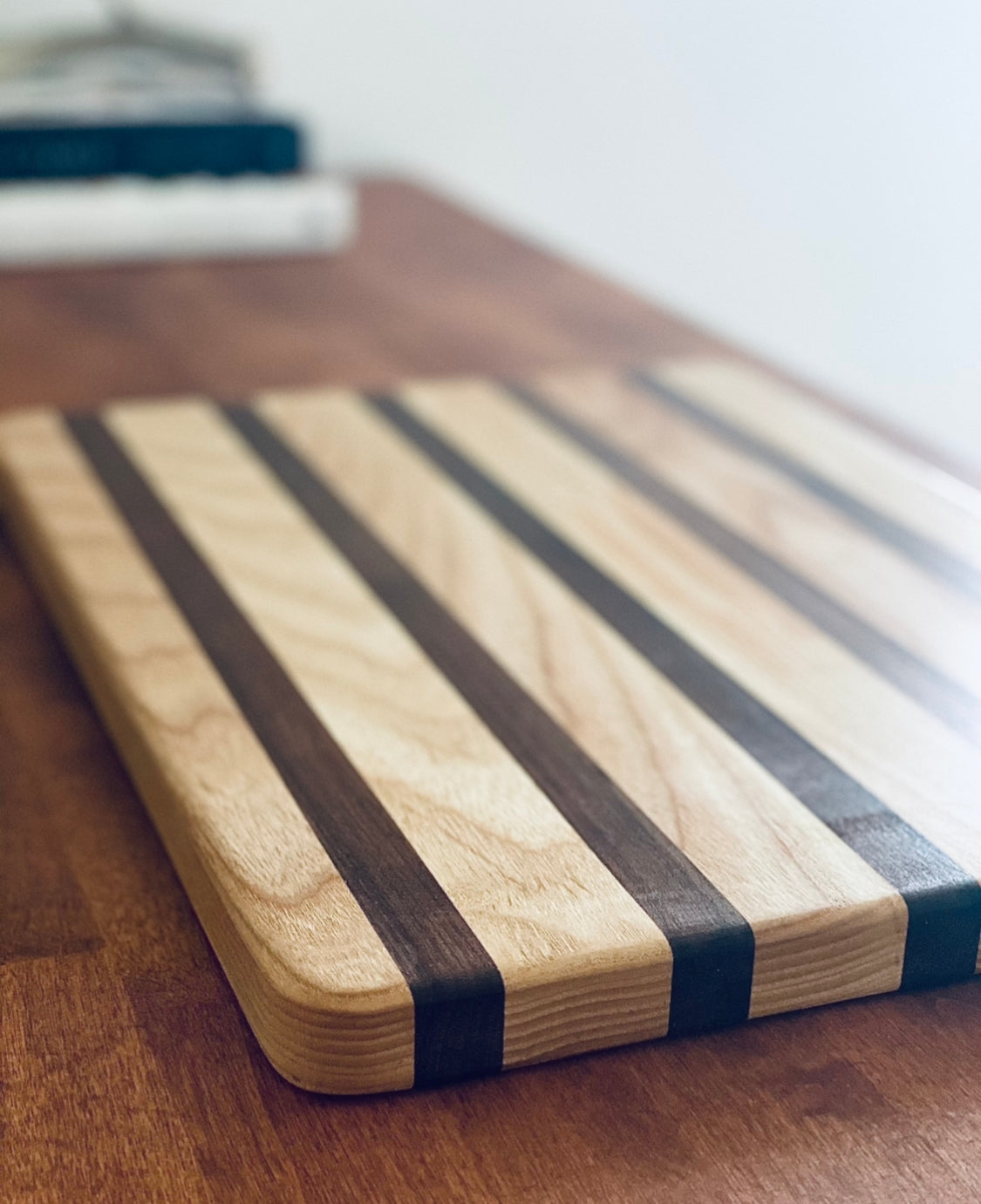 Large Striped Cutting Board