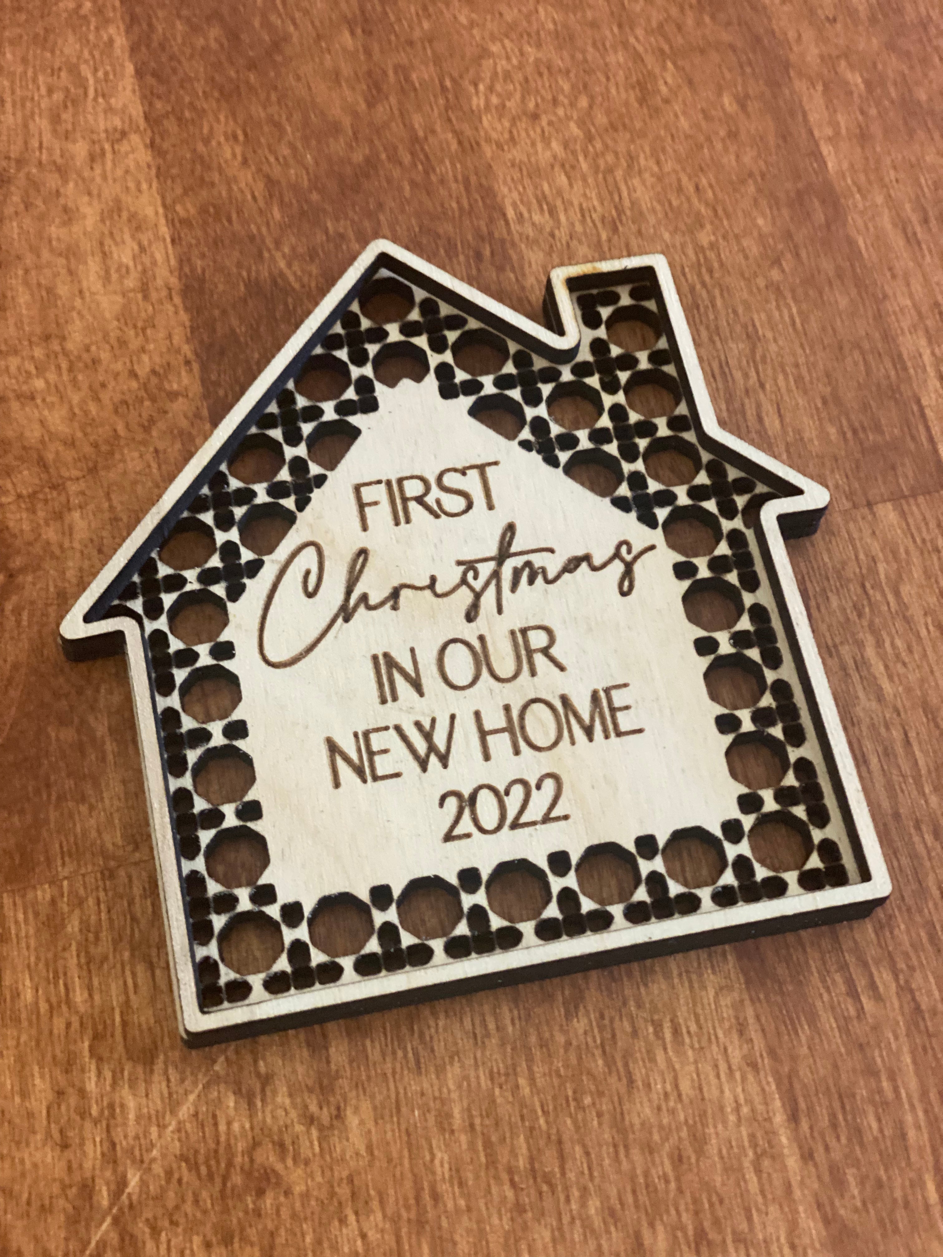 First Home 2023 Rattan Ornament
