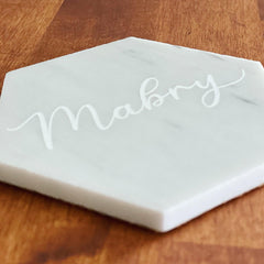 Engraved Marble Coasters
